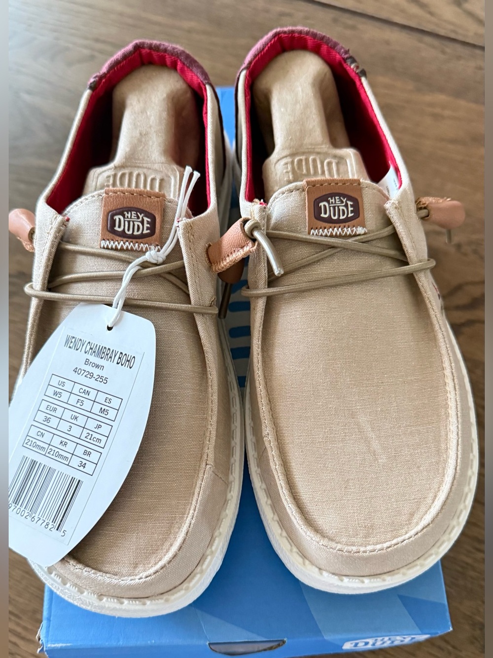 Hey Dude Wendy Chambray Boho size W5